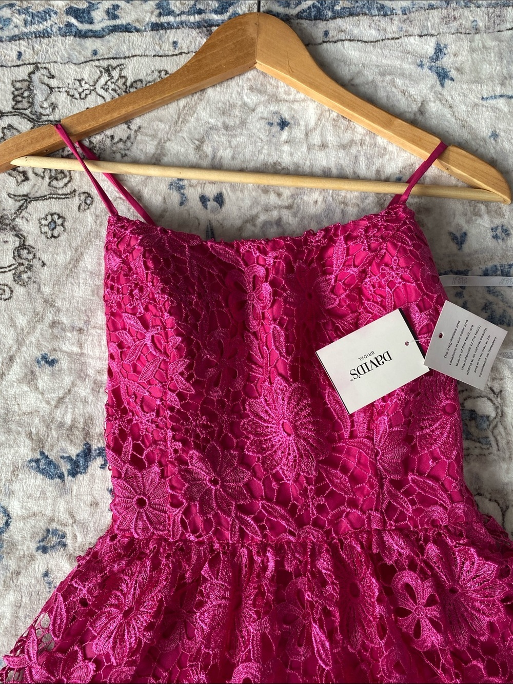 NWT David's Bridal Begoni Short Lace Dress - Picture 5 of 9
